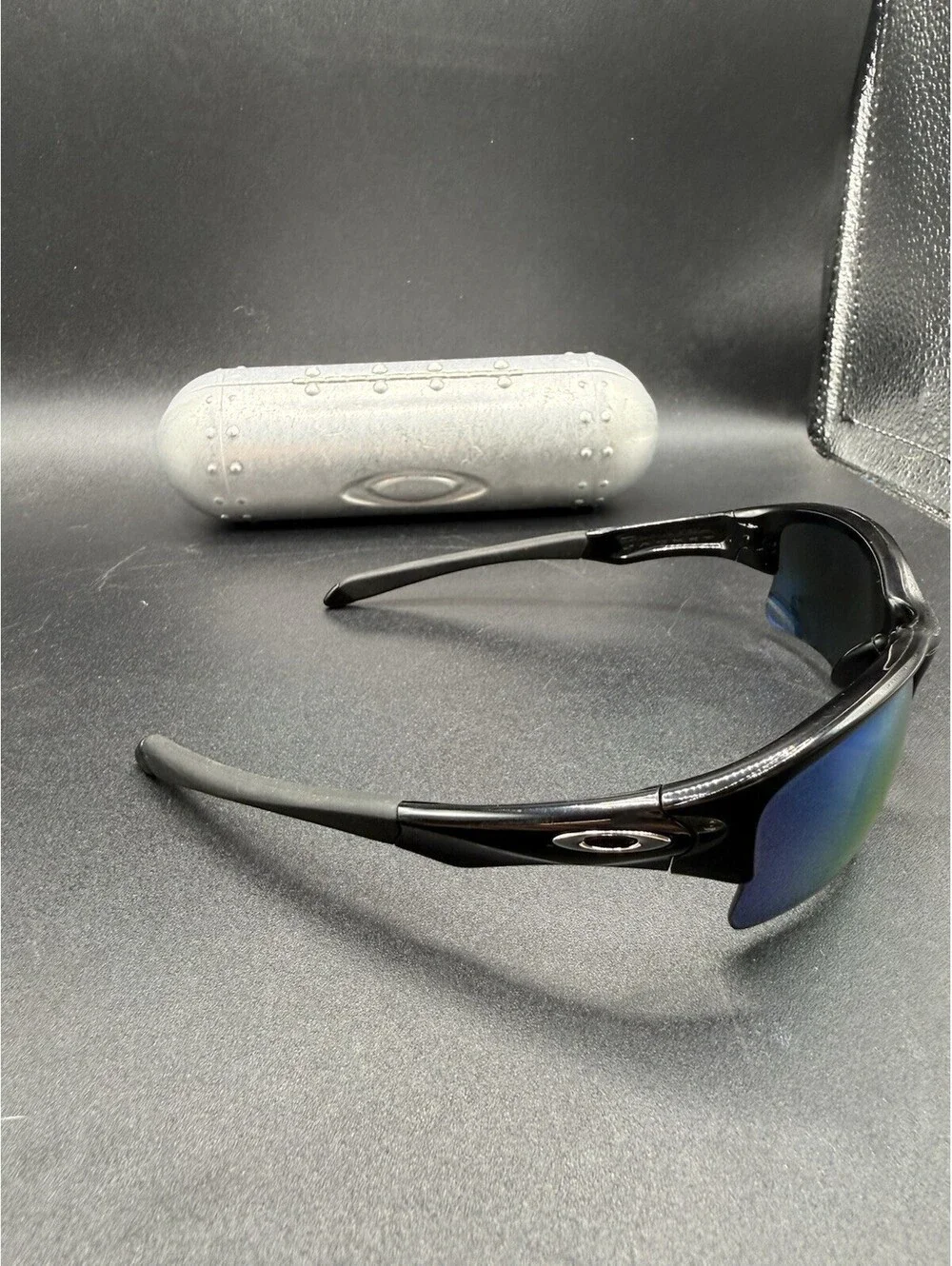 Oakley Quarter Jacket Polished Black/Prizm Deep Water Polarized Lenses